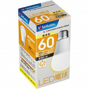 Verbatim�b�o�[�x�C�^�� LDA10L-G/V3 LED�d�� �o�[�x�C�^���iVerbatim�j [E26 /��ʓd���` /60W���� /�d���F /1�� /�L�z���^�C�v]