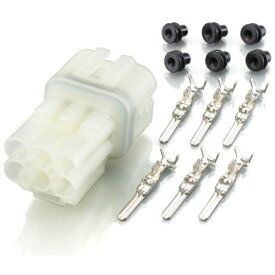 キタコ｜kitaco 0900-755-02026 コネクターセット HM防水/6極（オス）/1セット 汎用