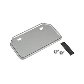 バイクパーツセンター｜BIKE PARTS CENTER 900110 ナンバープレートベース 50cc~125cc 山型 銀