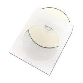 ユタコーポレーション DVD/CD対応 ペーパースリーブケース 窓付きタイプ 100枚入 ESPSC100WH ホワイト[ESPSC100WH]