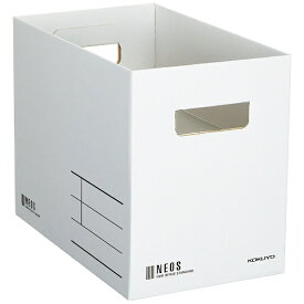 コクヨ｜KOKUYO 収納ボックス Mサイズ NEOS（ネオス） ホワイト A4-NEMB-W