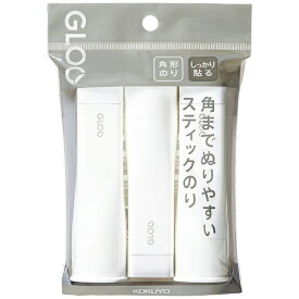 KOKUYO｜コクヨ スティックのり GLOO しっかり貼る M 吊り下げパック 3個 タ-G302-3P グルー