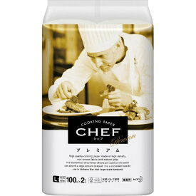 【エントリーで最大全額ポイント還元｜7/18迄】 花王｜Kao CHEF（シェフ）プレミアム Lサイズ（200枚）〔キッチンペーパー〕