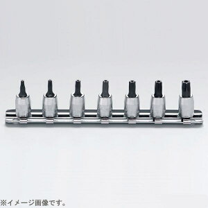 �R���H�ƌ������bKO-KEN TOOL RS2025/7-HOLE 1/4�C���`(6.35mm) �C�W���~�߃g���N�X�r�b�g�\�P�b�g���[���Z�b�g �S��28mm 7pc RS2025/7HOLE
