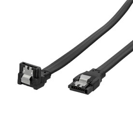 OWLTECH｜オウルテック SATAケーブル 高耐久3年保証 ラッチ付き（30cm） ブラック OWL-SATA3SLU30-BK