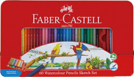 シヤチハタ｜Shachihata FABER-CASTELL(ファーバーカステル) 水彩色鉛筆 60色セット TFC-WCP/60C[TFCWCP60C]