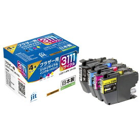JIT｜ジット 互換リサイクルインクカートリッジ [ブラザー LC3111-4PK] 4色パック JIT-B31114P[JITB31114P]