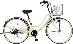 MARUKIN マルキン 26型 自転車 FLOATMIX フロートミックス(ベージュ/外装6段変速)MK-20-039【2020年モデル】【組立商品につき返品不可】 【代金引換配送不可】