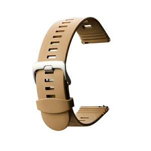 バンビ|BAMBI スマートウォッチバンド 時計バンド クイックレバー クイックリリース かん幅20mm 美錠幅20mm 【シルバー美錠】 ペールオレンジ BGLS001FS