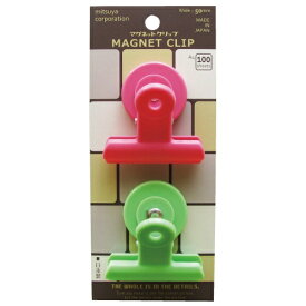 ミツヤ｜mitsuya POPマグネットクリップ中桃緑 POMC-01P-PG