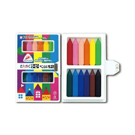 サクラクレパス｜SAKURA COLOR PRODUCT さんかく クーピーペンシル 12色セット FYL12