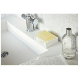 山崎実業｜Yamazaki ミスト　水切りソープトレイ　(Silicone Soap Tray Mist) ホワイト 02991
