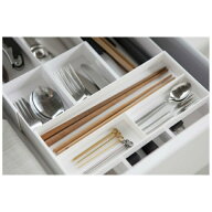 山崎実業｜Yamazaki プレート　伸縮＆スライドカトラリートレー　(Extended & Slide Cutlery Tray Plate)…