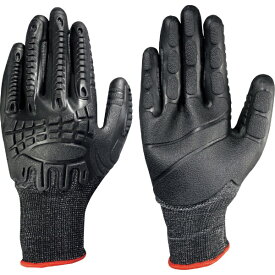 富士グローブ｜Fuji Glove 7076 すべり止め手袋 赤/ブラック [Mサイズ]