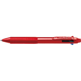 ぺんてる｜Pentel ビクーニャ 4色ボールペン レッド BXC47B [0.7mm]