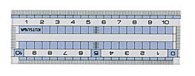 クツワ｜KUTSUWA 直線定規10cm HS110C