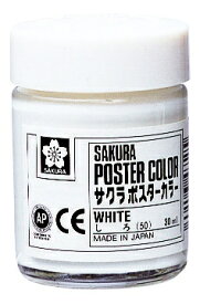 サクラクレパス｜SAKURA COLOR PRODUCT 絵具 30ml ポスターカラー しろ PW30ML#50