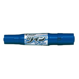パイロット｜PILOT ツインマーカー 油性マーカー 細・太 パック入 ブルー P-MFN-15KFB-L
