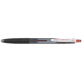PILOT｜パイロット スーパーグリップG ノック式 ボールペン 細字 レッド(インク色：赤) BSGK-10F-RR [0.7mm]