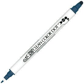 呉竹｜Kuretake ZIGクリーンカラードット 水性マーカー デニム TC-6100-034 【代金引換配送不可】