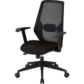 トラスコ中山｜TRUSCO NAKAYAMA TRUSCO　メッシュハイバックチェア“VIENTO”　肘付　ブラック MCH-A-BK