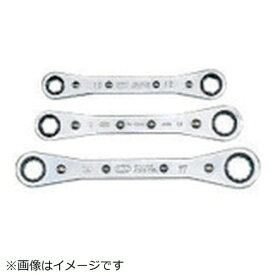 京都機械工具｜KYOTO TOOL KTC　板ラチェットめがねレンチセット［3本組］ RM03