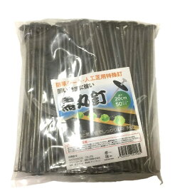 シンセイ｜Shinsei シンセイ 防草シート 押さえ用 黒丸釘 シンセイ