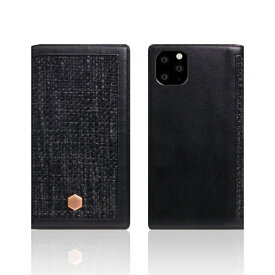 ROA｜ロア iPhone11 Pro Edition Calf Skin Leather Diary ブラック