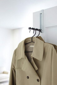 山崎実業｜Yamazaki スマート　折り畳みドアハンガー　ブラック(Smart Folding Over The Door Hook BK) ブラック 7162