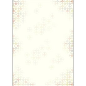 ササガワ｜SASAGAWA 〔各種プリンタ〕和柄用紙 和ごころ 0.18mm [A4 /10枚] 花七宝 4-1043