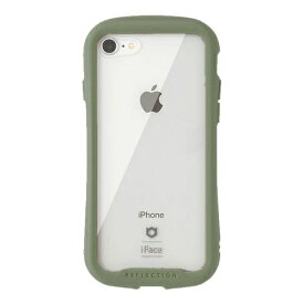 HAMEE｜ハミィ [iPhone SE 2022/SE 2020/8/7専用]iFace Reflection強化ガラスクリアケース iFace カーキ 41-907511