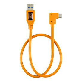テザーツールズ｜Tether Tools ライト アングル アダプター USB 3.0 to USB-C (50cm) オレンジ CUCRT02-ORG