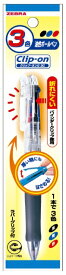 ゼブラ｜ZEBRA クリップ-オンG 3C 多色ボールペン パック入り 透明 P-B3A3-C [0.7mm]