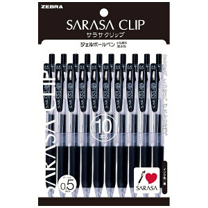 [ubZEBRA SARASA CLIP(TTNbv) {[y pbN 10{Zbg(CNFF) P-JJ15-BK10 [0.5mm]