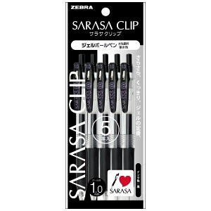[ubZEBRA SARASA CLIP(TTNbv) {[y pbN 5{Zbg(CNFF) P-JJE15-BK5 [1.0mm]