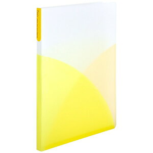 PLUS|プラス 2穴ワンタッチスライドファイル A4 Pasty(パスティ) レモンイエロー FL-110OS