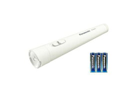 パナソニック｜Panasonic LED懐中電灯　乾電池エボルタNEO付き ホワイト BF-BG01N-W [LED /単3乾電池×3]