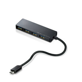 エレコム　ELECOM U3HC-A429BXBK USBハブ　15cmケーブル ブラック [バスパワー /4ポート /USB 3.1 Gen1対応][U3HCA429BXBK]【rb_pcacc】