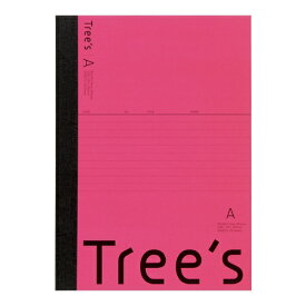 KYOKUTO｜キョクトウアソシエイツ Tree’s ノート 30枚 ピンク UTR3AP [セミB5・B5 /7mm(A罫) /横罫線]