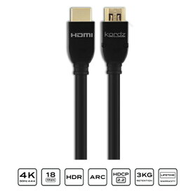 Kordz｜コーヅ HDMIケーブル PRS3 PASSIVE ブラック PRS3P-HD0050 [0.5m /HDMI⇔HDMI /イーサネット対応]