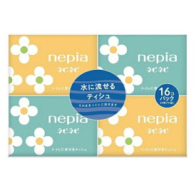 王子ネピア｜nepia ネピネピ流せるポケットティッシュ 16個パック