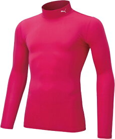プーマ｜PUMA メンズ コンプレッション モックネック 長袖シャツ ラズベリー 656331 [メンズ /XXLサイズ]【返品交換不可】