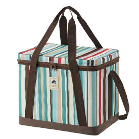 ロゴス｜LOGOS 抗菌・デザインクーラー37(幅42×奥行29×高さ36cm/ブルーストライプ) 81670681