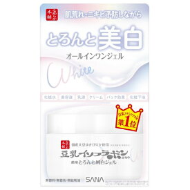 Nameraka Honpo｜なめらか本舗 SANA（サナ) なめらか本舗 とろんと濃いジェル 薬用美白 N（100g）〔オールインワン〕 Nameraka Honpo｜なめらか本舗