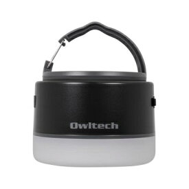 OWLTECH｜オウルテック LEDランタン モバイルバッテリー付き 6700mAh LEDランタンとして使いながらスマートフォンの充電もできる。 ブラック OWL-LPB6701LA-BK [LED /充電式 /防水]
