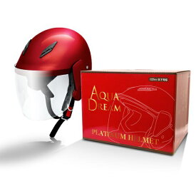 AQUA　DREAM　アクアドリーム AD-TQ100-CR オートバイ用 スリークウォーターヘルメット キャンディーレッド フリーサイズ