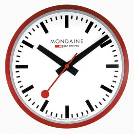 MONDAINE｜モンディーン MONDAINE　ウォールクロック 25cm　レッド MONDAINE レッド A990.CLOCK.11SBC