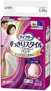 ���j�`���[���bunicharm ���C�t���[ ��������X�^�C���p���c �s���N L 18�� �k���p���ނl �i�`�������s���N