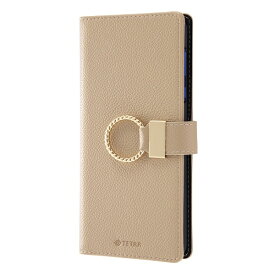 レイアウト｜rayout AQUOS R5G 手帳 TETRA リング モカ RT-AQR5GTBC5/M
