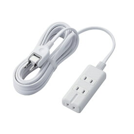 ELECOM｜エレコム タップ ホワイト T-KM01-2350WH [5.0m /3個口 /スイッチ無]